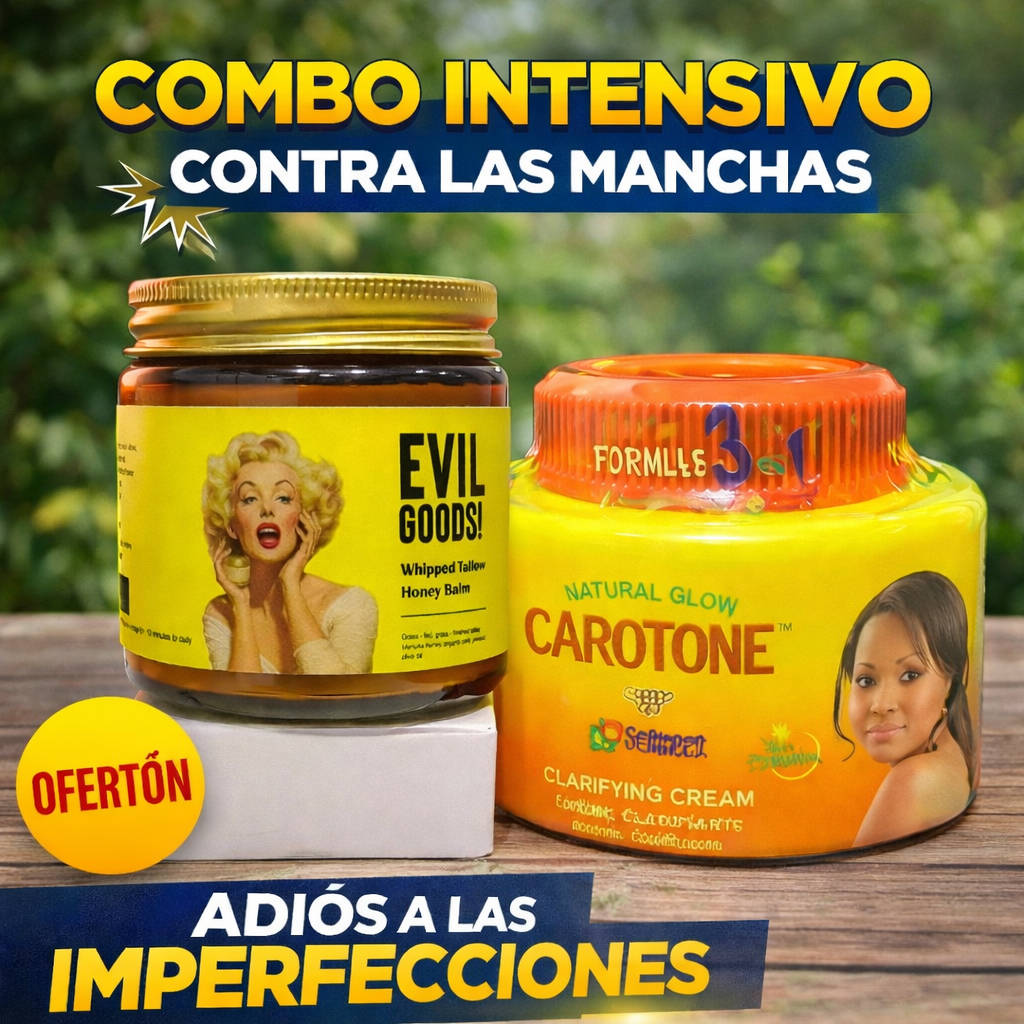 Combo de sebo de res y Carotone, segunda presentación