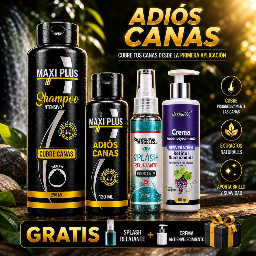Champú cubre canas Maxiplus en sus tonos disponibles