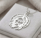Dije con el rostro de Jesús en plata 925