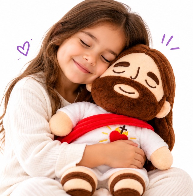 Peluche de Jesús, vista de cerca