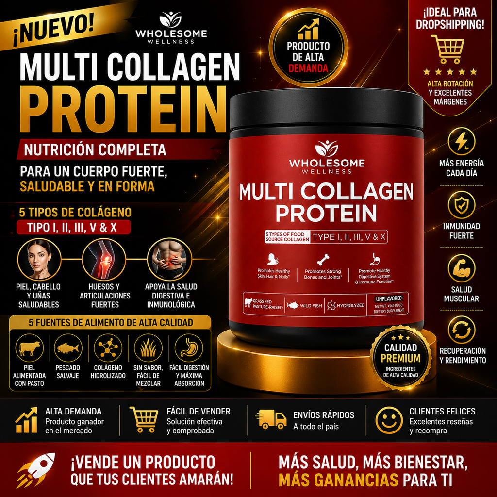 Frasco de Multi Collagen Protein