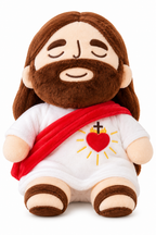 Peluche de Jesús antiestrés sobre fondo claro