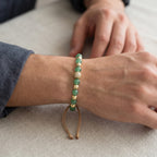 Pulsera de jade vista de cerca