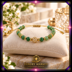 Pulsera de jade con cuentas verdes