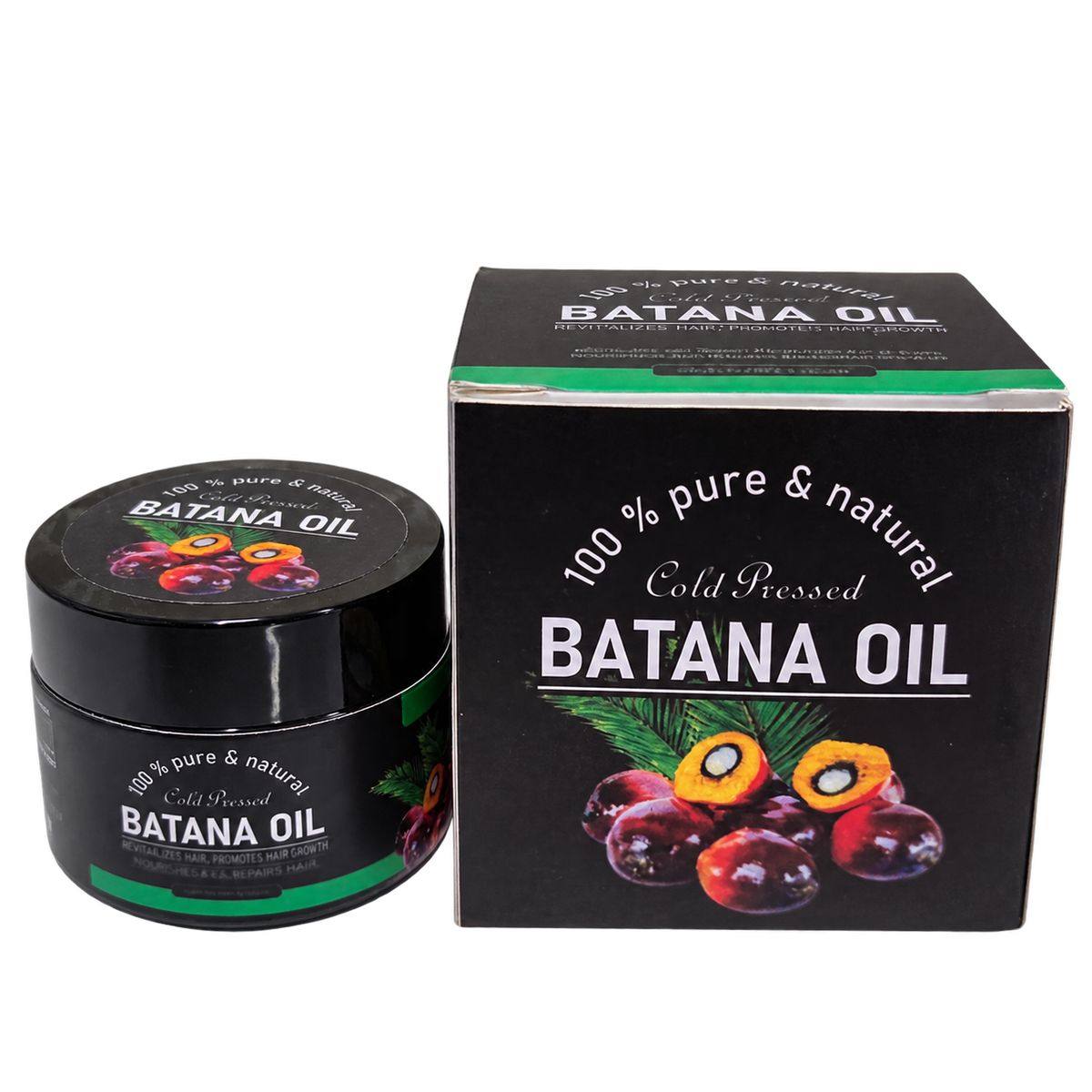 Aceite de batana crudo 100% puro 60 ml, producto aislado sobre fondo transparente.