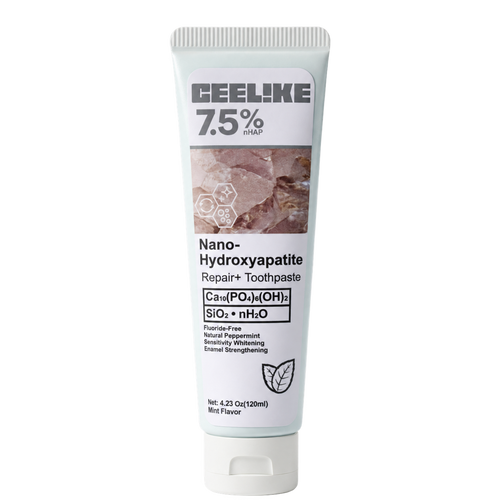Ceelike Nano-Hydroxyapatite 120 ml, producto aislado sobre fondo transparente