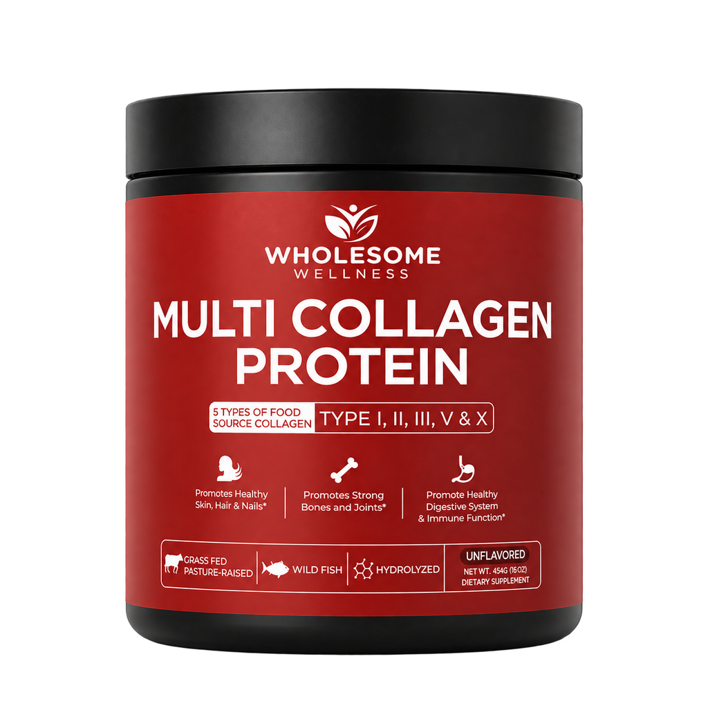 Multi Collagen Protein + Regalo, producto aislado sobre fondo transparente