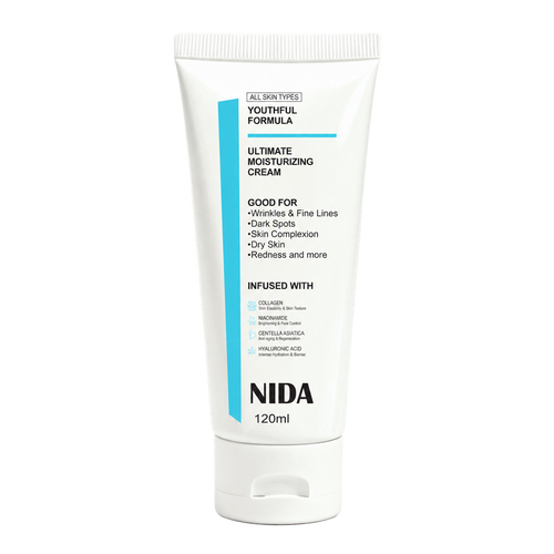Nida Youthful Moisturizing Cream 120 ml, producto aislado sobre fondo transparente