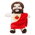 Peluche de Jesús que respira, producto aislado sobre fondo transparente.