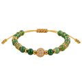 Pulsera de jade, producto aislado sobre fondo transparente.