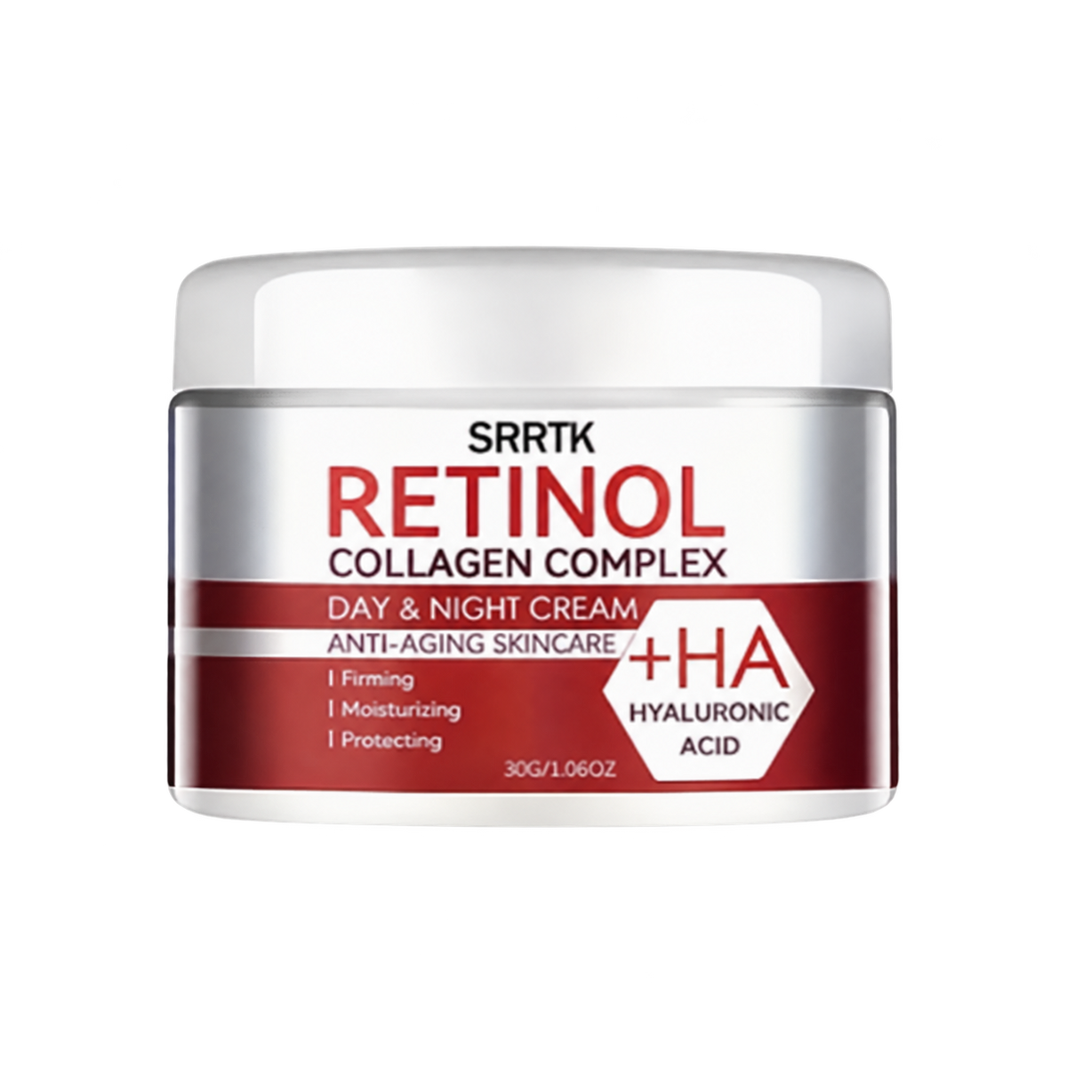 Retinol Collagen Complex Cream 120 g, producto aislado sobre fondo transparente.