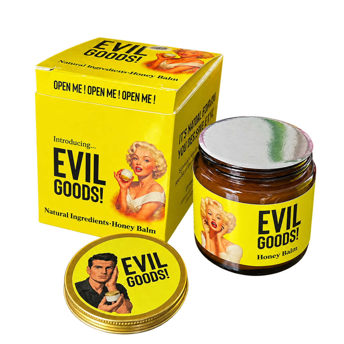 Sebo de Res Evil Goods 100 ml + Regalo, producto aislado sobre fondo transparente